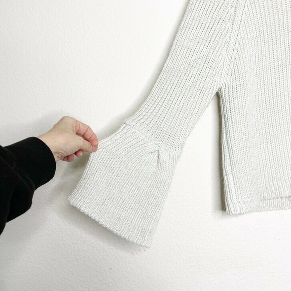 John + Jenn Metallic Sparkle Bell Cuff Sweater - Picture 3 of 6